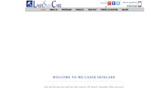 Desktop Screenshot of mdlaserskincare.com