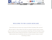 Tablet Screenshot of mdlaserskincare.com
